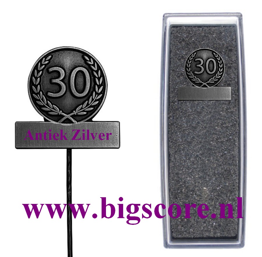 30 jaar Jubileumspeldje Artnr. 52